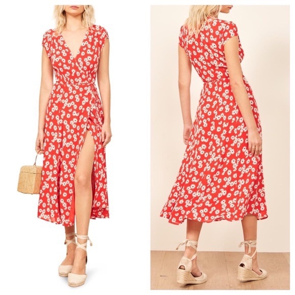 carina midi wrap dress